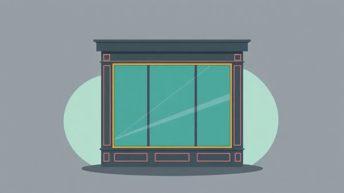 Vitrine de commerce à Chilly-Mazarin
