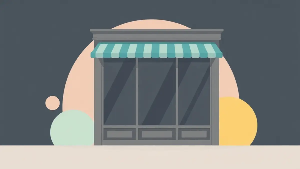 Vitrine de commerce à Coulommiers