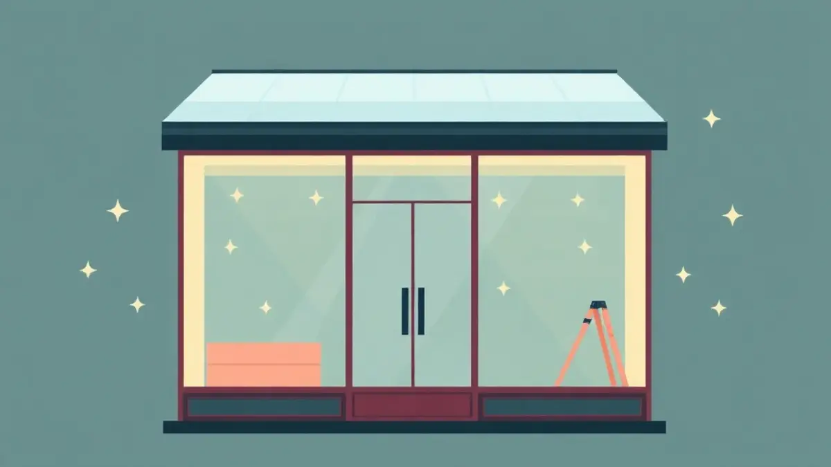 Vitrine de commerce à Versailles